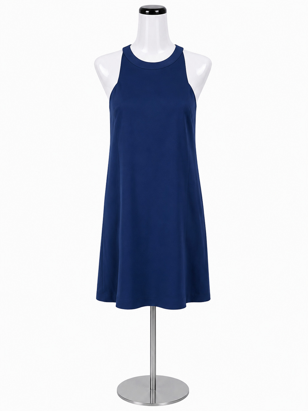 Ann Taylor Navy Blue Sleeveless Sheath Dress Size 4